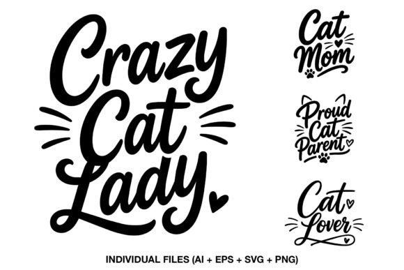 Cat Lover SVG Quotes for Graphics and Crafts