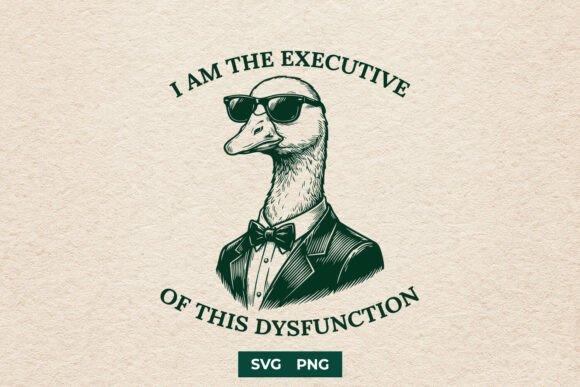 Executive Dysfunction Goose SVG Design for Graphics and Crafts