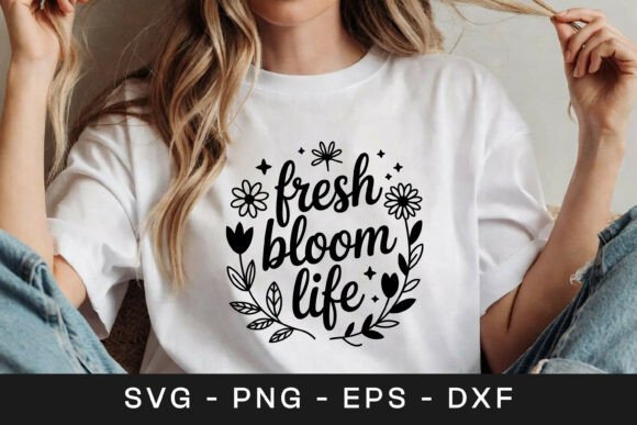 Fresh Bloom Life Floral SVG PNG: A Graphics Review for Crafts