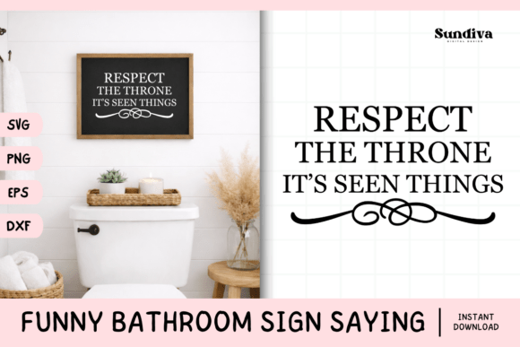 Funny Bathroom Sign Saying SVG 14: A Graphics and Crafts Review