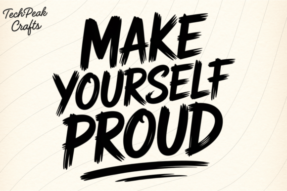 Make Yourself Proud PNG SVG: A Graphic Design Asset for Crafts and Branding
