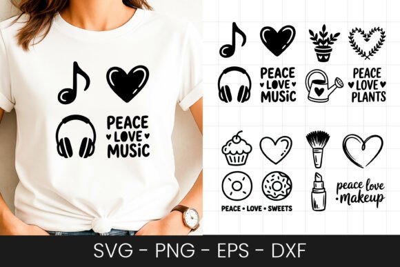 Peace Love Music Headphones Design SVG: A Crafts & Graphics Review