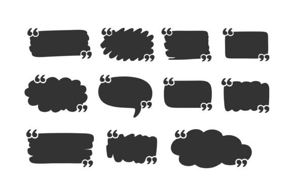 Speech Bubbles and Quote Boxes: Graphics for Crafts