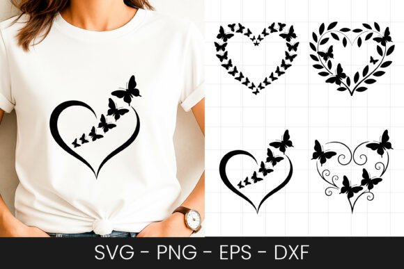 Vine Heart Love Decorative Design SVG for Graphics and Crafts
