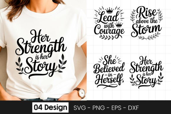 Women Strength Inspirational Quotes SVG Graphics & Crafts Review